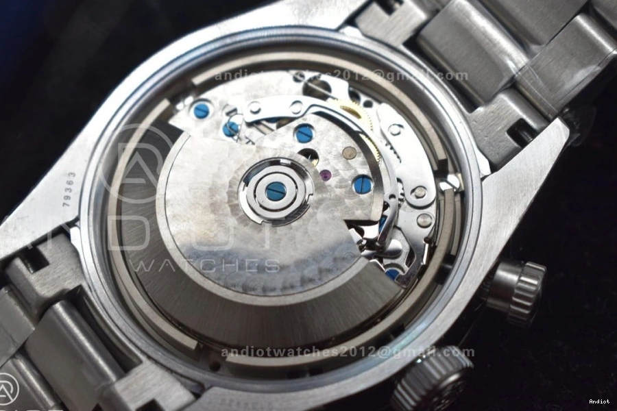 Dial Edition Black Chrono Bracelet White SS Best on SS 1:1 Bay TWS A7750 1104